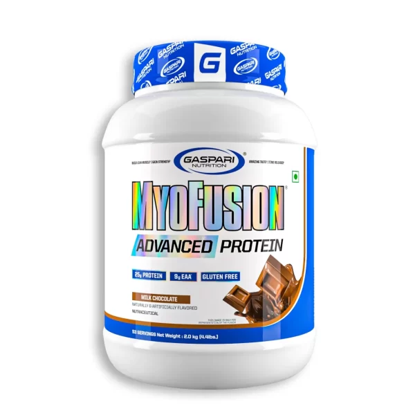 Gaspari Myofusion Whey Protein Powder  Highest Quality Whey & Casein  Milk Chocolate Flavours	 2 kg