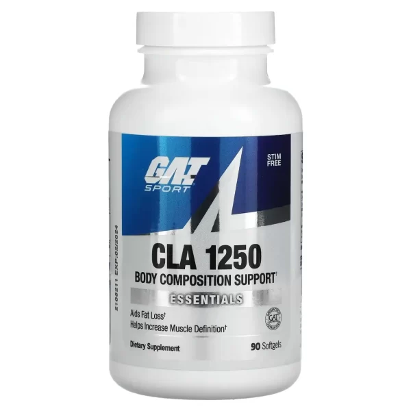 GAT CLA 1250, 90 softgels  healthy lifestyle, to lose fat, and increase muscle mass naturally. , implemented by our Quality Control team have been reviewed with FDA