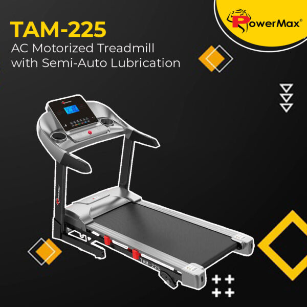 Powermax TAM-225® AC Motorized Treadmill , 2.0HP AC Motor , 1250X430mm / 49.2X16.9inches  Running Surface