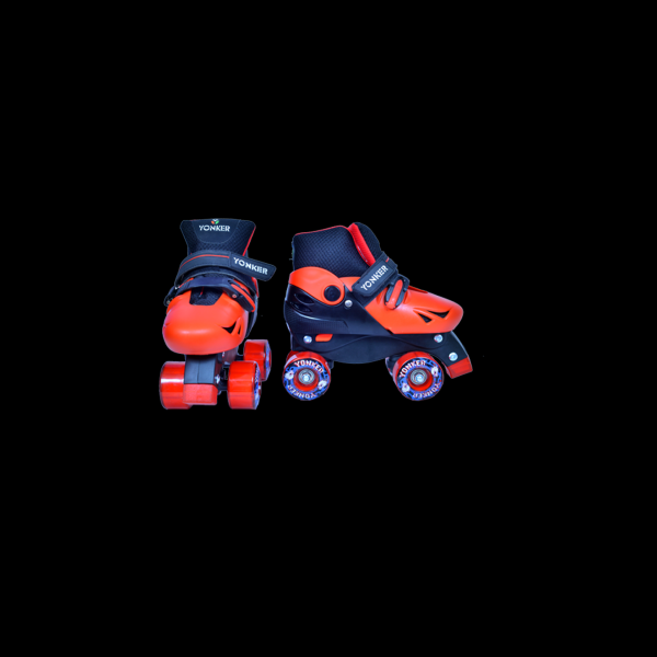 Yonker  GATIMAAN Made for advanced junior  skaters to adopt the use of shoe skates Semi Soft liner construction with different reinforcement and comfort foam pads Plastic parts with dual tightening system