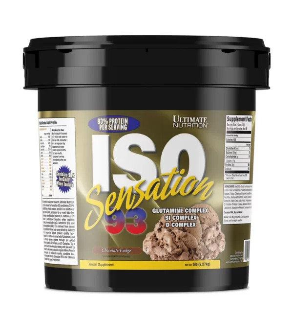 Ultimate Nutrition ISO Sensation-93 Whey Protein Isolate  Chocolate Fudge Flavour