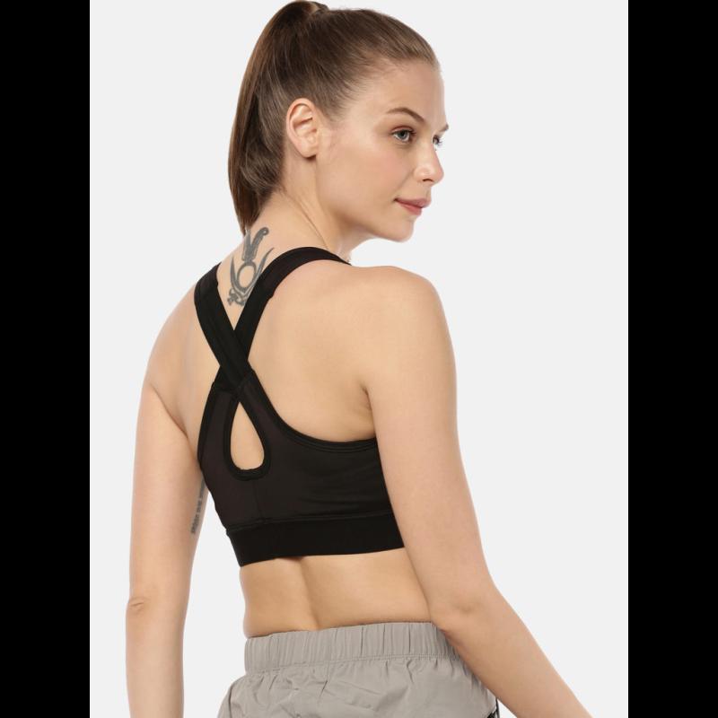 FINO SPORTS BRA CROSS-BACK 402 Elastane provides necessary stretch while exercising Cross over straps with a feminine keyhole for a better fit