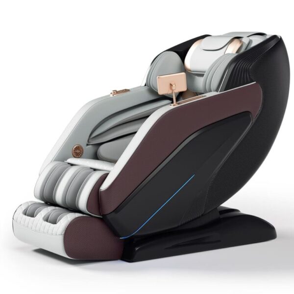 Deluxe 4D Massage Chair Has Advanced AI, Voice Command, Multi-Mode Massages with Adjustable Intensity Settings (E9)