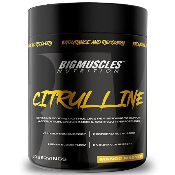 Bigmuscles Nutrition Citrulline Malate – Pre Workout The Diet for Big Muscles Citrulline malate, a strong pre-workout supplement, can accelerate and successfully help you achieve your fitness goals.