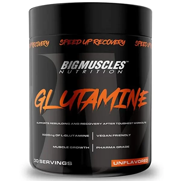 Bigmuscles Nutrition Glutamine Powder Unflavoured 30 Servings