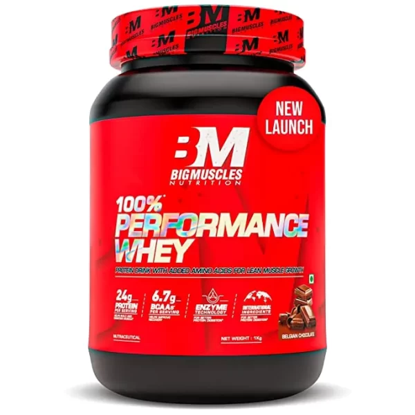 Bigmuscles Nutrition Performance Whey Protein  high-quality protein supplement, to help you reach your fitness objectives. Whey Protein is a great option for anyone wishing