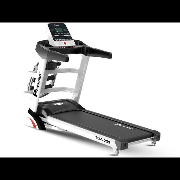 Powermax TDA-255® Multifunction Motorized Treadmill with Auto Incline ,2.5HP DC Moto,1300X450mm / 51.1X17.7inches