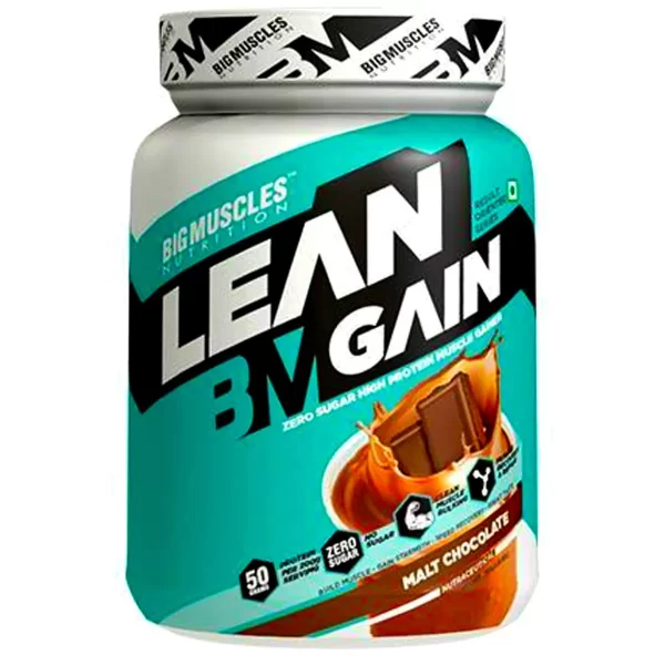 BIG MUSCLES Lean Gain + Real BM Vitamin ( free )  high-quality weight-gaining supplement made to support rapid and effective lean muscle mass growth. Your body will have all the nutrients it needs to function at its peak thanks to the help of this premium multivitamin, which is made to support general health and wellness.