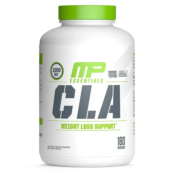 MusclePharm Essentials CLA Softfgels  High-Potency formula is a natural weight-loss exercise enhancement.