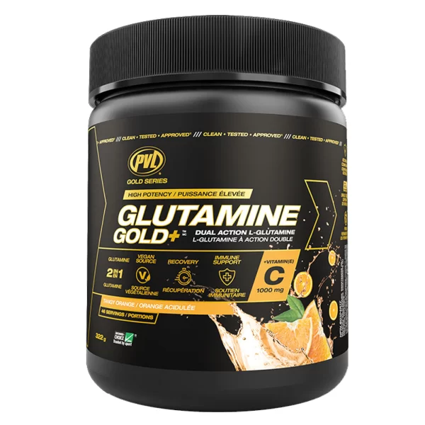 PVL Glutamine Gold+ 322g Tangy Orange FLAVOUR  highest levels, and set personal records for years to come. Pure energy
