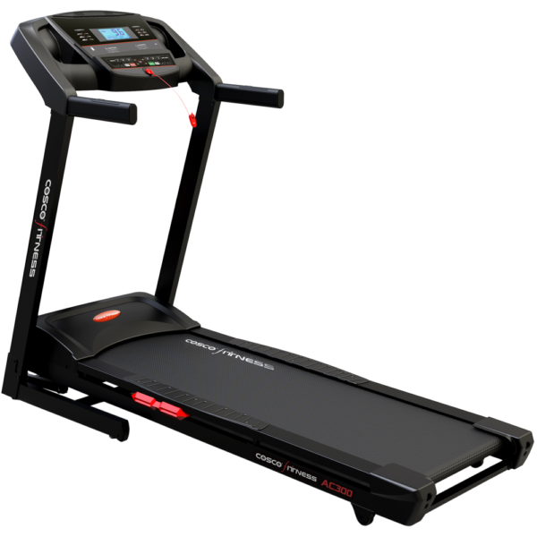 Coscofitness AC 300 Treadmill 1.5 HP AC Duty Continuous (3.0 HP Peak)  Motor ,Auto Incline, Running Belt – 18 x 55″ (460 x 1300mm)
