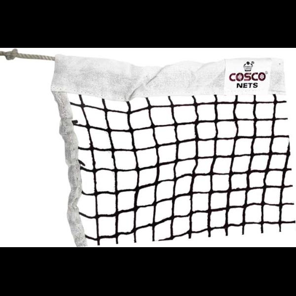 COSCOFITNESS  Badminton Net COTTON Made with double thread heavy twisted cotton netting  with heavy canvas tape and other 3 sides with canvas tape