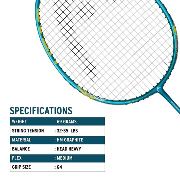 HEAD AIRFLOW 1000 BADMINTON RACQUET (STRUNG)