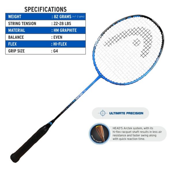 HEAD IGNITION 200 BADMINTON RACQUET (STRUNG)