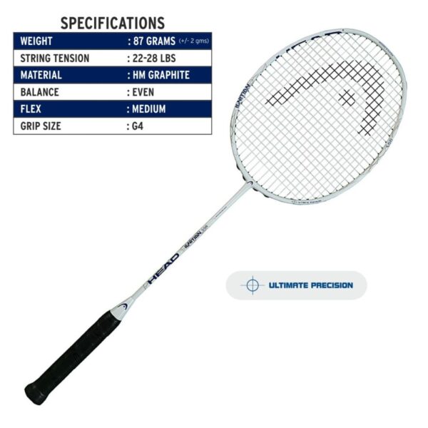 HEAD IGNITION 500 BADMINTON RACQUET (STRUNG)