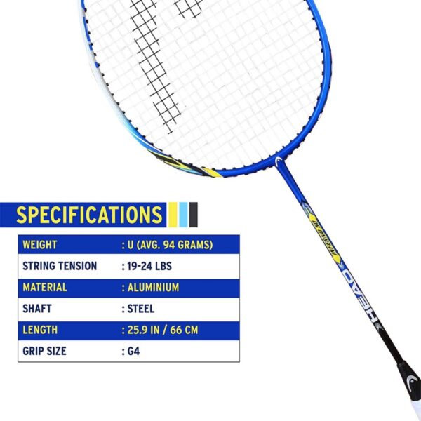 HEAD INFERNO 50 BADMINTON RACQUET (STRUNG)