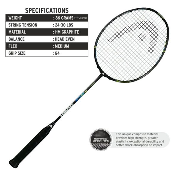 HEAD OCTANE PRO BADMINTON RACQUET (STRUNG)