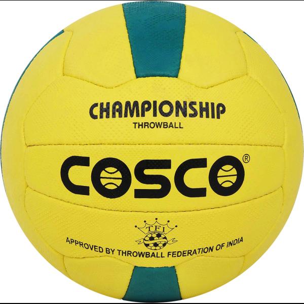 COSCO  Throwball-Championship Rubber Material 3 Poly Cotton 450gms Weight