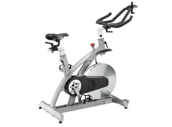 Steel flex cs1 commercial exercise bike with 21 kg steel flywheel & maximum user weight 150 kg