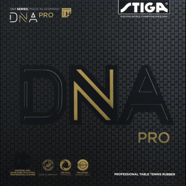 STIGA DNA Pro H synthetic rubber increases the durability of the rubber. with transparent surface rubber optimised for the ABS ball.