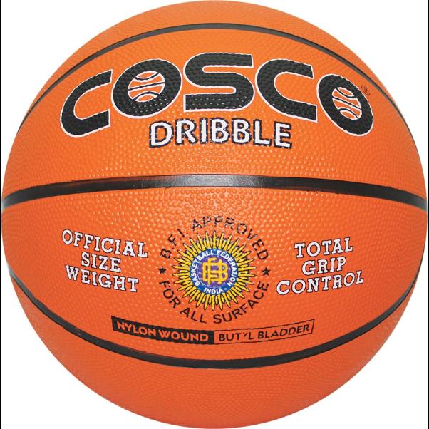 COSCOFITNESS Dribble S-6 Rubber Material Nylon Winding 565gms Weight