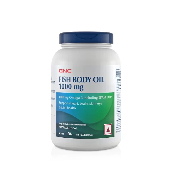 GNC Fish Body oil Non-vegetarian Size 90 softgels