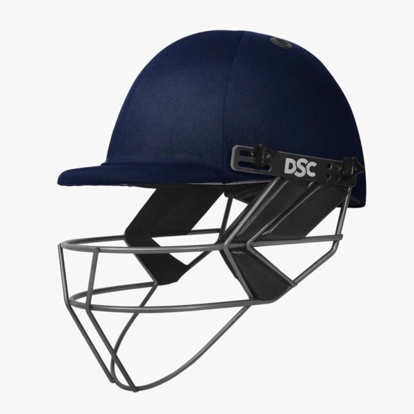 DSC FEARLESS Fort 44 Lite Titanium Cricket Helmet Cushioned with twill TOWEL Fabric for comfort fit Visibility between Faceguard and Peak as per International standards