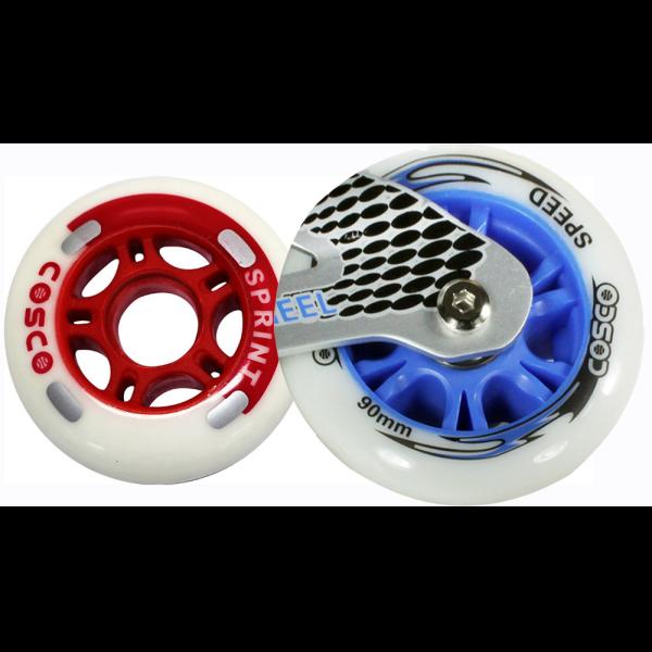 COSCO Inline Skate Wheels Imported Inline Skate Wheels for SPRINT/ SPEED, Casted PU Wheels