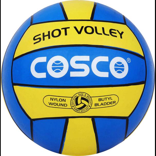 COSCO Shot Volley  Rubber Material with Nylon Winding 260gms Weight